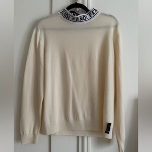 Fendi offwhite/ cream  vintage Turtleneck Sweater